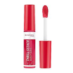 Rimmel Thrillseeker Glassy Gloss 350 Pink to the Berry, Hydrating Shine, Hyaluronic Acid, Anti-Oxidant Complex, Non-Sticky, Big Applicator, Healthy-Looking Lips, Delicious Scent, Vegan, Cruelty Free