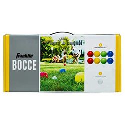 Franklin Sports Bocce Ball Set — 8 All Weather 90mm Soft Bocce Balls and 1 Pallino — Beach, Backyard Lawn or Outdoor Party Game — Professional, American, and Starter Set Options