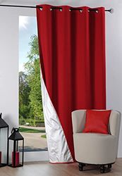 LOVELY CASA R64689302 Nelson ISO Rid 135 x 240 100% PE 100% katoen, katoen, rood, 135 x 240 cm