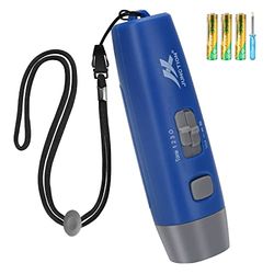 Aytop Professionele elektronische scheidsrechter fluitje, draagbare noodfluitje met 3 tonen duurzame training fluitje opbergtas inbegrepen voor coaches P.E.Teacher badmeester outdoor liefhebbers blauw