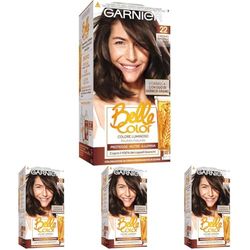 Garnier Belle Color Colorazione Permanente, 22 Castano (Confezione da 4)