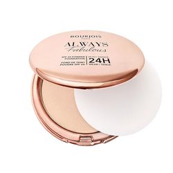 Bourjois Always Fabulous, 125 Ivory, Fondotinta compatto in polvere, Formula leggera, Lunga tenuta fino a 24 ore, SPF 20, Acido Ialuronico, Finish opaco effetto seconda pelle, 7 g