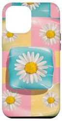 Custodia per iPhone 13 Pro Max Danish Pastel Estetic Retro Daisy Flower Pattern Margherite