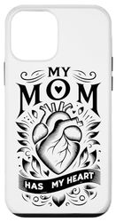 Custodia per iPhone 12 mini My Mom Has My Heart - Regalo per la festa della mamma o per il compleanno della mamma