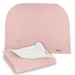 Inslagdeken voor baby's, 70 x 90 cm, ideaal voor de overgangsperiode, Schwaddle (wafelroze)