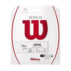Wilson Revolve 16, Corda da Tennis Unisex-Adulto, Bianco, 1.30 mm, 12.2 m