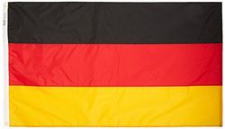Annin Drapeau de l'Allemagne 0,9 x 1,5 m. en Nylon Solarguard NYL-glo 100% Made in USA au Officielle des Nations Unies Motif spécifications Flagmakers. Modèle 192898