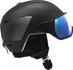 Salomon Pioneer Lt Visor BK/Un Ml Blu, Casco Unisex, Taglia Unica