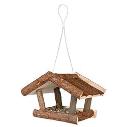 TRIXIE Natural Living Mangeoire pour Oiseaux 32 x 23 x 20 cm Naturel, Bois