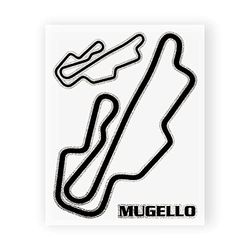 Mugello Circuit Sticker Table, 10 x 12 cm