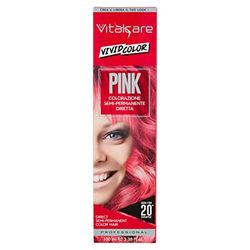 Vitalcare | Vivid - Tinta Colorante, Capelli Morbidi, Idratati e Luminosi, Colore Rosa