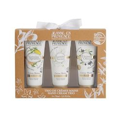 Jeanne en Provence - Cofanetto - Creme Mani x 3 - Verbena Agrumi - Jasmine Secret - Divine Olive - Made in France