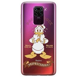 ERT GROUP mobiltelefonfodral för Xiaomi REDMI NOTE 9 originalt och officiellt licensierat Disney mönster Donald 004 optimalt anpassad till formen på mobiltelefonen, gedeeltelijk transparant