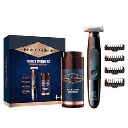 King C. Gillette Kit De Regalo Stubble, Incluye Recortadora De Barba Style Master, 4 Peines Y Crema Hidratante Para Rostro Y Barba De 3 Días