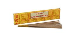 1 förpackning – 16 g rökelsekar NAG CHAMPA Goloka gul