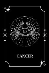 ZODIAC NOTEBOOK: CANCER, 9*6 Inch, 180 Lined Pages, Cream Paper