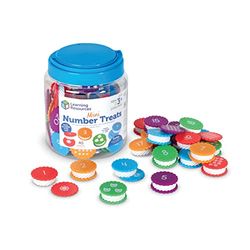 Learning Resources Minigalletas con números, Juguetes didácticos para niños, Juguetes didácticos y educativos, Juguetes Montessori para niños, 3+ años