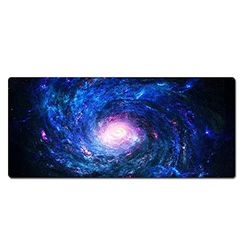 Morian Gaming Mouse Pad 300 * 600 * 3mm Dreamy Starry Sky Non-Slip & Waterproof Computer Mousepad with Stitched Edges for Gaming, Office & Home (G-632)