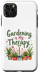Il giardinaggio è la mia terapia Giardiniere Giardiniere Divertente amante delle piante Custodia per iPhone 11 Pro Max