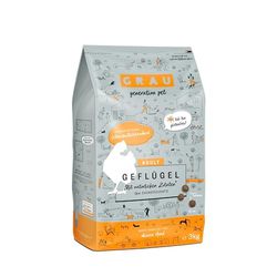 GRAU L’originale, Alimento secco per cani, pollame, 1 confezione da 3 kg, senza cereali, per cani adulti e sensibili