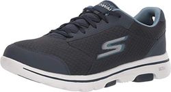 Skechers Go Walk 5 Qualify Sapatilhas para homem, Tecido sintético marinho, 45 UE