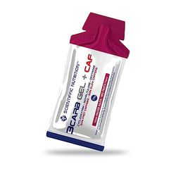 Scientiffic Nutrition - 3Carb Gel, Gel Energético con 3 Tipos de Carbohidratos, Geles Energéticos Ciclismo, Running y Deportes de Equipo Exigentes, Fácil Digestión, Sabor Frutos Rojos - 1 unidad 75g