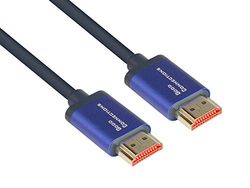Good Connections SmartFLEX Ultra High Speed HDMI 2.1-kabel, 8K UHD-2/4K UHD, kopergeleider, aluminium behuizing, zeer flexibel, donkerblauw, 0,5 m/50 cm, overige, 4521-SF005B