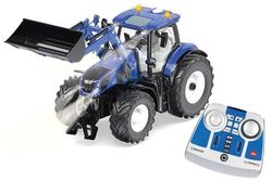 siku 6798, Tracteur New Holland T7,315 Avec Chargeur Frontal, Bleu, Métal/Plastique, 1:32, Télécommandé, Commande Par Bluetooth Incluse, Commande Par Application Possible