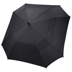 G4Free Extra grote Golfparaplu 157/172 cm Vierkante paraplu met ventilatie, winddicht, automatische openklapfunctie, dubbele balein, oversized, paraplustok