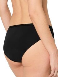 Nur Die Invisible Slip Extrastark Perioden-Unterwäsche Nahtlos Unsichtbar Seamless Bio-Baumwolle Alles Geregelt Intimo, Nero, XS Donna