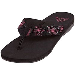 Kappa Lagoon Women, Chanclas Mujer, Negro (Negro (Black/Pink 1122), 37 EU