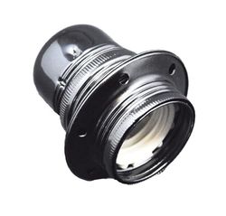 PORTALAMPARI DECORATIVO NERO E27