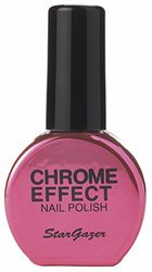 Red chrome effect nail polish. Easy to apply metallic finish nail polish