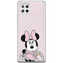 ERT GROUP mobiltelefonfodral för Samsung A42 5G originalt och officiellt licensierat Disney mönster Minnie 017 optimalt anpassad till formen på mobiltelefonen, gedeeltelijk transparant
