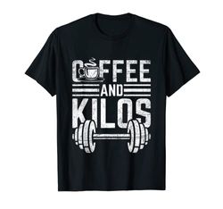 Camisa de café y kilos para levantamiento de pesas, regalo Camiseta