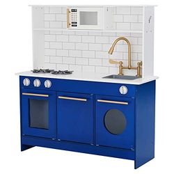 Azul Cucina per Bambini Legno Gioco Giocattolo Imitazione Teamson KidsTD-12681B