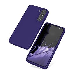 Samsung Galaxy S22 Plus hoes, zachte, flexibele siliconen gel rubberen stootbescherming hoes met anti-val lenscamerabescherming, slank, schokbestendig Samsung Galaxy S22 Plus hoes, fluweelblauw