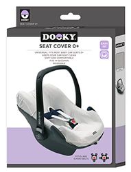 Dooky Stoelhoes Slipcover voor baby draagzak & autostoeltjes (universele maat geschikt voor 3 en 5 punts gordel autostoeltje, voor alle leeftijden 0+), Linea