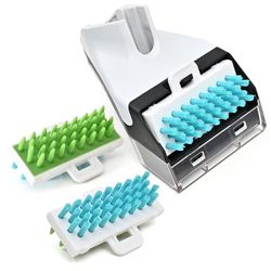 Shark PX201 3.5"Tough Stain Cleaning Brush Attachment for with Shark PX201, PX202BRN, Shark CarpetXpert Upright EX201 R-EX200 R-EX201 EX150 EX151, Reversible Bristle Replacement Brush Part (1+2)