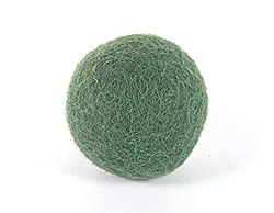 Feltro di lana palla verde militare diam. 25 mm. 30 u.