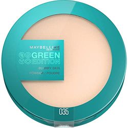 Maybelline New York Matte Powder, Moisturising with Pore Refining Effect, Vegan Formula with Natural Ingredients, Green Edition Blurry Skin Powder No.25, 1 Piece