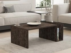 Nowoczesny Anthracite Coffee Table, 86,8 x 32,4 x 50 cm | 100% powłoka melaminowa Particle Board, grubość 18 mm, Wall-Mountable, skandynawski design do domu i hotelu