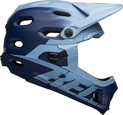 Bell Super DH MIPS MTB-hjälm 2022: matt ljusblå/marinblå L 58–62 cm
