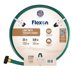 Flexon 5/8-inch door 25 voet versterkte tuinslang FR5825