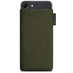 Adore June Classic Olijf Groen Tasje compatibel met Galaxy S25 / Galaxy S24 / S23 / S22, Telefoonhoesje gemaakt van Duurzame Cordura Stof met Display Reinigingseffect