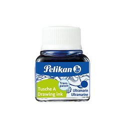Pelikan 201582 Encre de chine A flacon 10 ml Bleu outremer