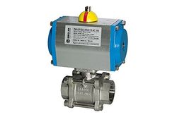 RIEGLER 103613-350.527 ES-Kuha pneumat Actionneur à action simple, Rp 3, DN 80, 1 pièce