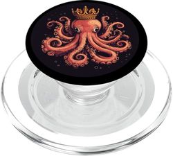 Divertido pulpo noble con un aspecto majestuoso PopSockets PopGrip para MagSafe