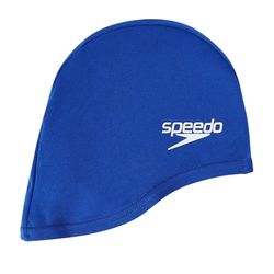Speedo Polyester Cap Junior gorro de natação unior unissexo, azul, tamanho único