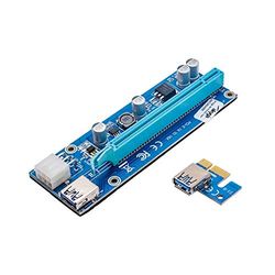 AKYGA AK-CA-64 Riser PCI-E 1x Adaptateur USB 3.0 Version 009S 55 cm